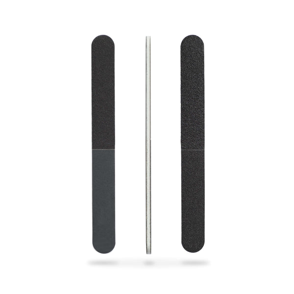 Professional Quality Nail File, Black 4 Way, White Center (100-180/240 –  Iridesi