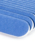 Iridesi Professional Mini Blue Finger Nail Files 120/240 Washable Emery Boards 3-1/2 by 3/4 Inches 12 Fingernail Files Per Pack