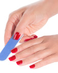 Iridesi Professional Mini Blue Finger Nail Files 120/240 Washable Emery Boards 3-1/2 by 3/4 Inches 12 Fingernail Files Per Pack