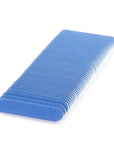 Iridesi Professional Mini Blue Finger Nail Files 120/240 Washable Emery Boards 3-1/2 by 3/4 Inches 12 Fingernail Files Per Pack