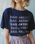 Nail Artist White T-Shirt